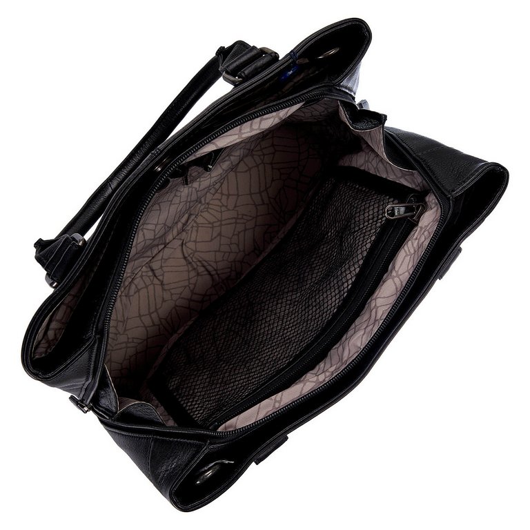 Сумка женская Dr.Koffer 34х27х9см см, нат.кожа черная