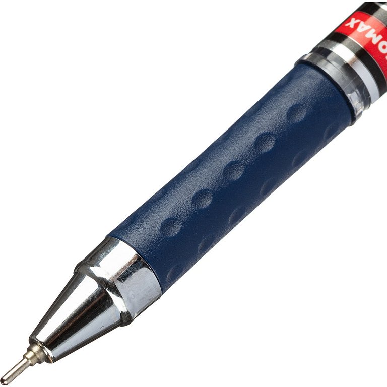 Ручка шариковая масляная Unomax/Unimax "Max Flow" 0,7мм синяя (стерж.134мм, линия 0,5мм) игольч.