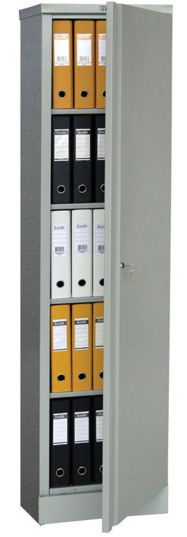 Шкаф архивный метал. однодверный (1830*458*458мм) 4 полки, замок