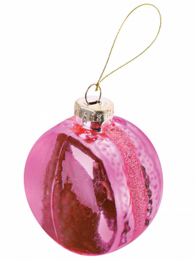 Украшение елочное из стекла "Макарон" 6 см