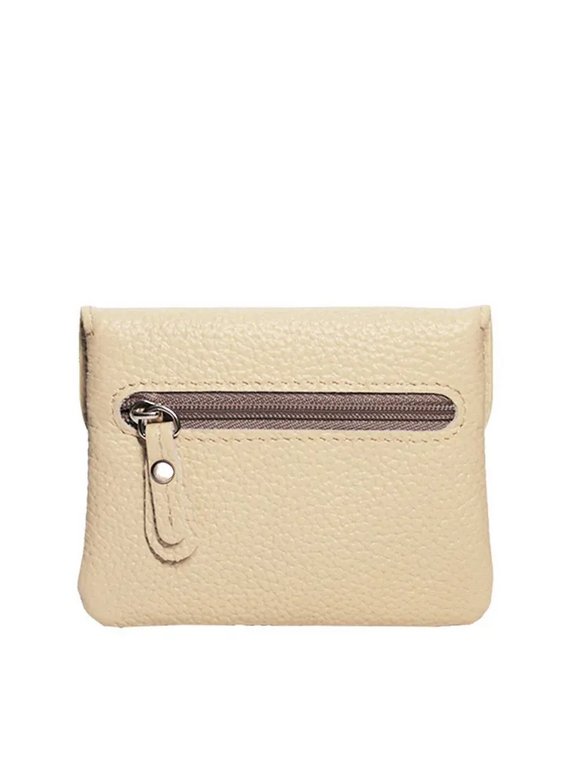 Портмоне D.Morelli женское "Бриенна"  мини, нат.кожа, бежевый