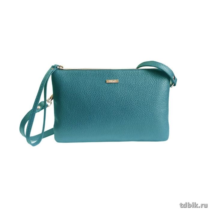 Сумка женская-клатч  D.Morelli , нат. кожа, фл. бирюза