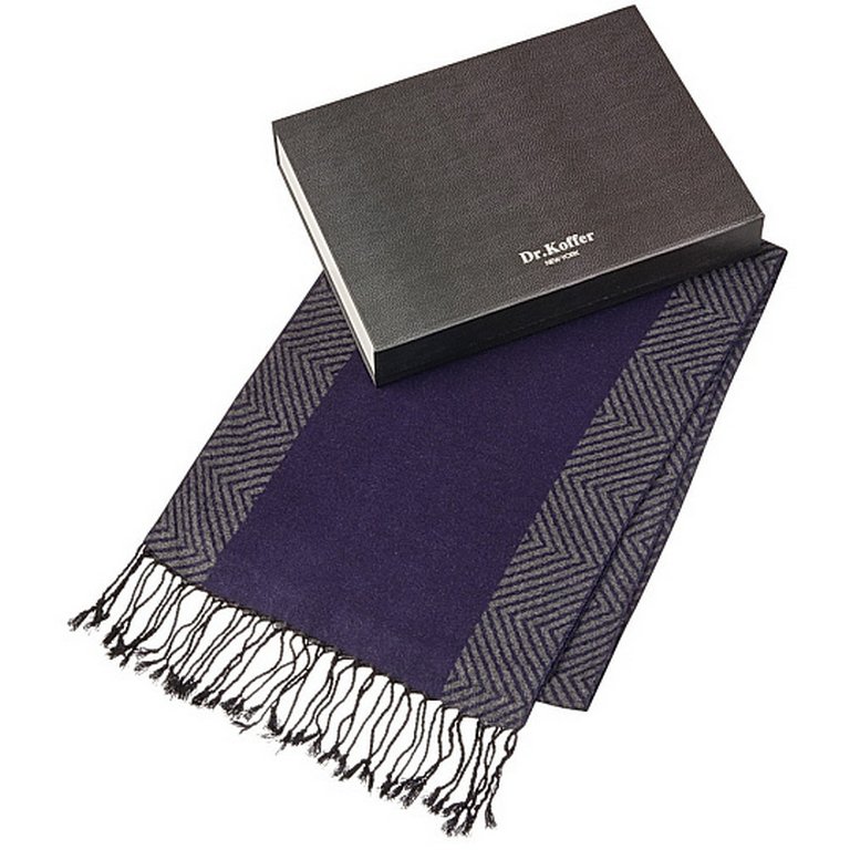 Шарф мужской Dr.Koffer 30x200 см, 50% шелк, 50% вискоза