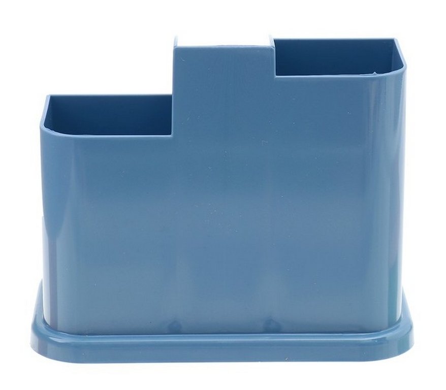 Подставка наст д/канц. принадлеж. Стамм "Авангард" 5 отд. голубая (пластик)