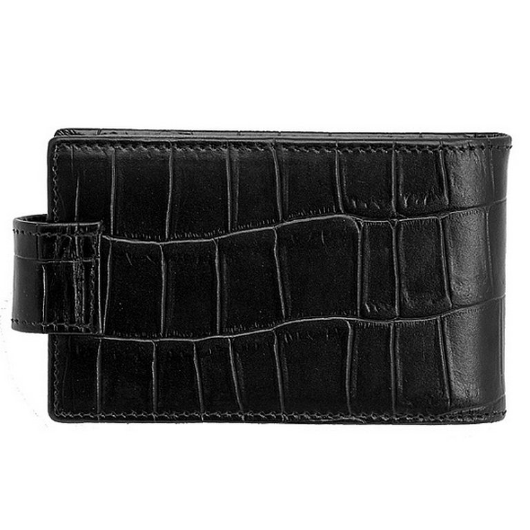 Визитница Dr.Koffer 11*7см на 48 визиток, черный