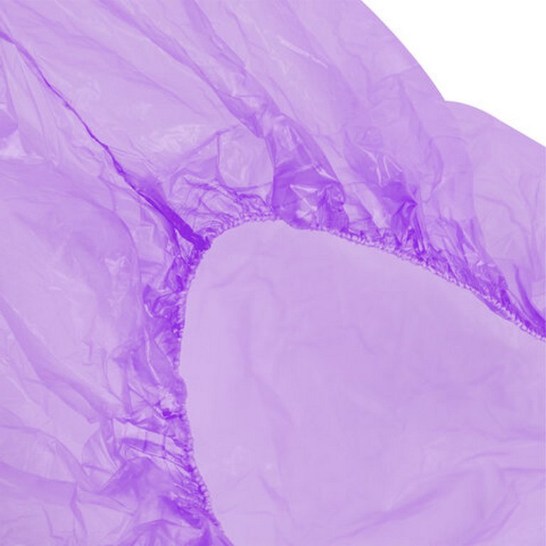 Бахилы п/эт. 24 мкм 1пара цв. фиолетовый, вес 3,8гр. (50 пар в упаковке)