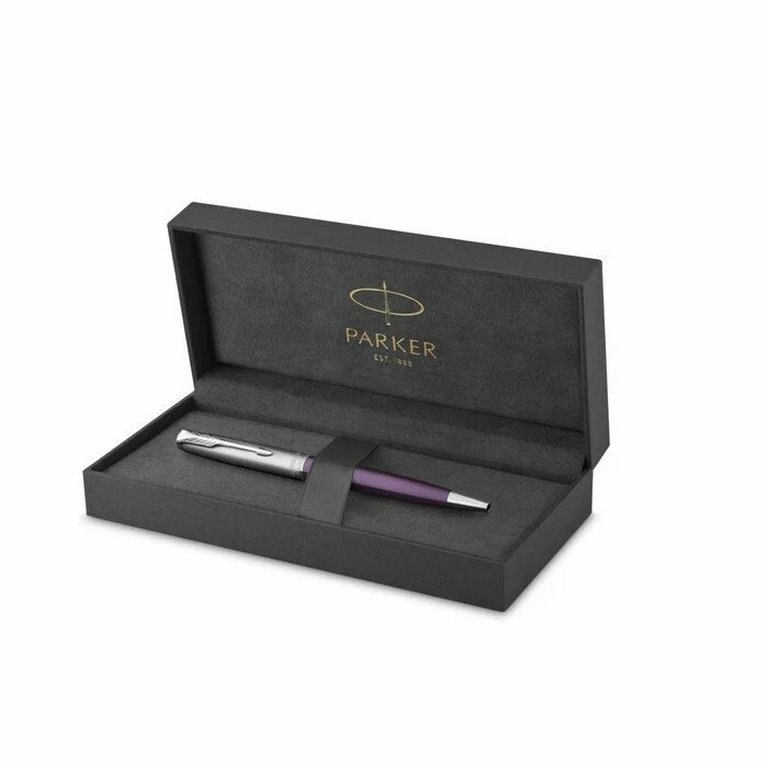 Ручка шариковая Parker Sonnet Essentials LaqViolet СT M (нерж.сталь)