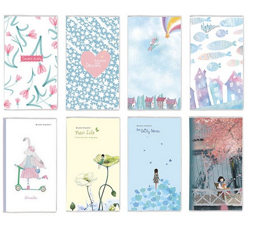 Блокнот А6  64л.,  90*170 мм, "CITY JOURNAL" линейка (8 ВИДОВ)