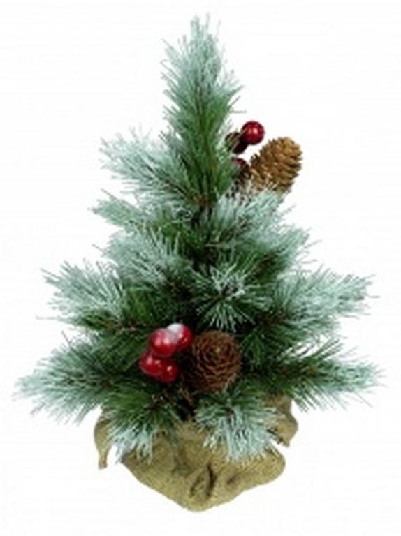 Ель декоративная   0,30 м украшенная "ICE TIFFANY"сосна в мешке (24ветки, 5ярусов, d=22см) BEATREES