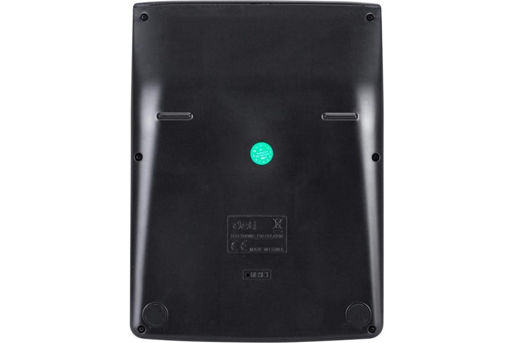 Калькулятор наст. Deli Core E1630 (12 разр., 2 питания, 188х140 мм) черный