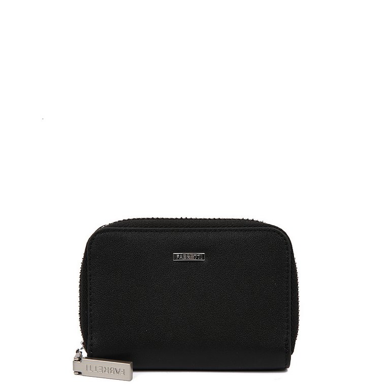 Визитница FABRETTI нат. кожа, 10,5х7х2 см, черный