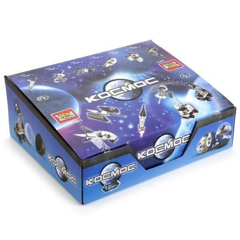 Конструктор пластиковый (мал)   АССОРТИ в яйце "Космос" Город МАСТЕРОВ