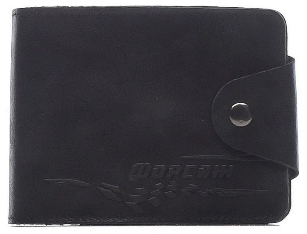 Портмоне мужское Форсаж-9, с RFID-защитой, нат. кожа, черный