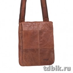 Сумка молодежная Dr.Koffer 23*28*2см, цвет коричневый