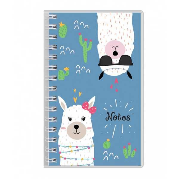 Блокнот А6  48л.,  83*133 мм, на гребне "Ламы" линейка ДПС