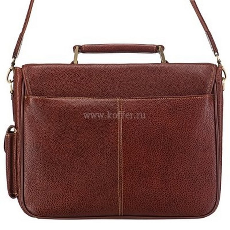 Портфель Dr.Koffer нат. кожа, коньяк