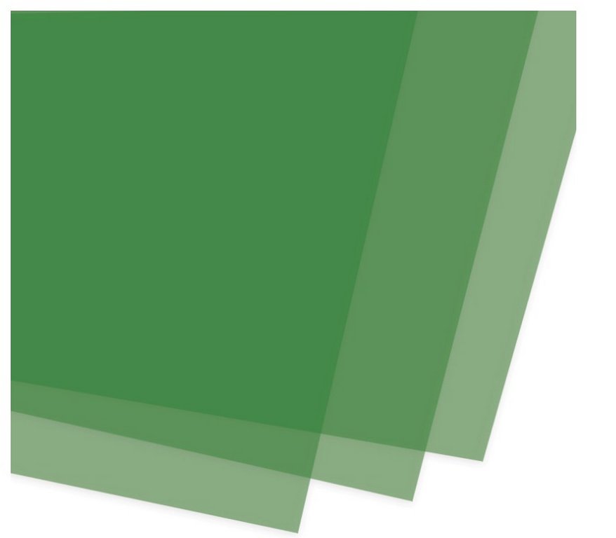 Обложки А4 прозрачные зеленые 200 мкм (100 шт) Brauberg