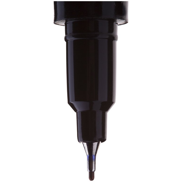 Маркер перманентный   двусторонний 0,5-1 мм Berlingo "Multiline PE55" круглый, черный