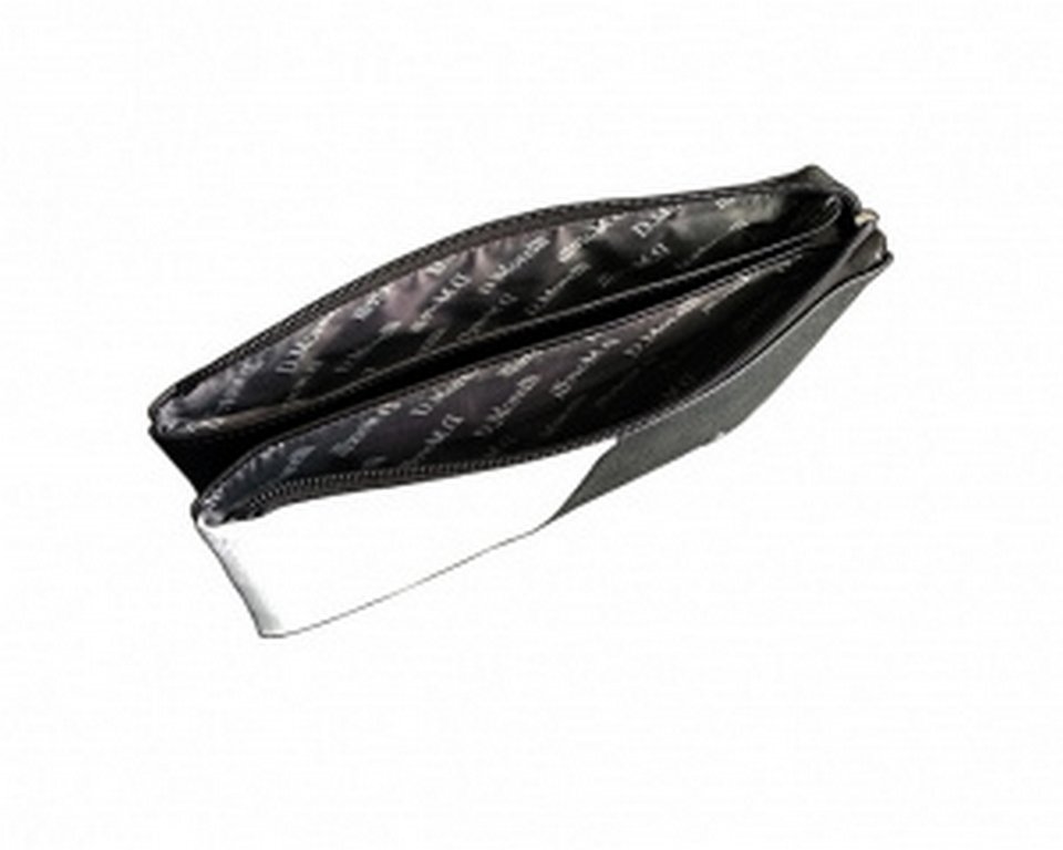 Сумка женская-клатч  D.Morelli , нат. кожа "Duo" черно-белая