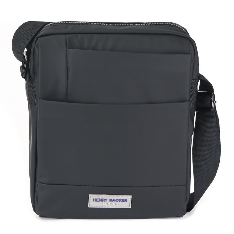 Сумка мужская Henry Backer полиэстер, на плечевом ремне, черная