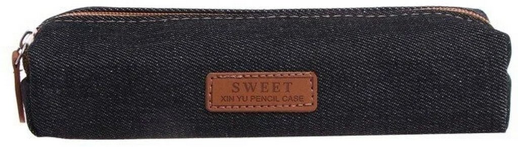 Пенал  универсальный Calligrata "Джинс" 20 х5 х3,5 см., ассорти