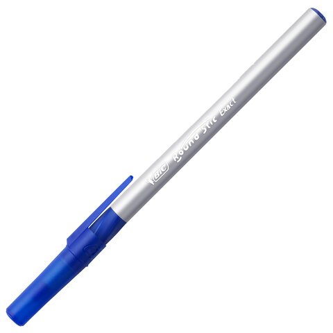 Ручка шариковая BIC "Round Stic Exact" 0,7мм синяя (линия 0,28мм) однораз.