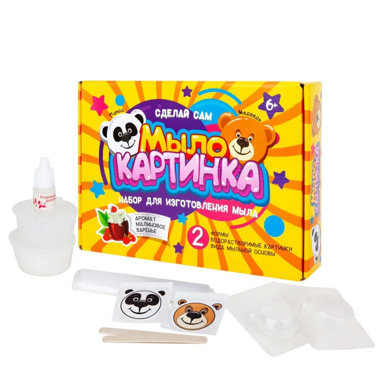 Набор для изготовления мыла "Панда и медведь" Инновации для детей
