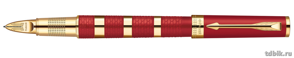 Ручка 5-ый узел Parker Ingenuity L Ring Red & Metal GT