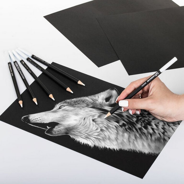 Карандаш белый художественный 3,3 мм BRAUBERG ART "CLASSIC"