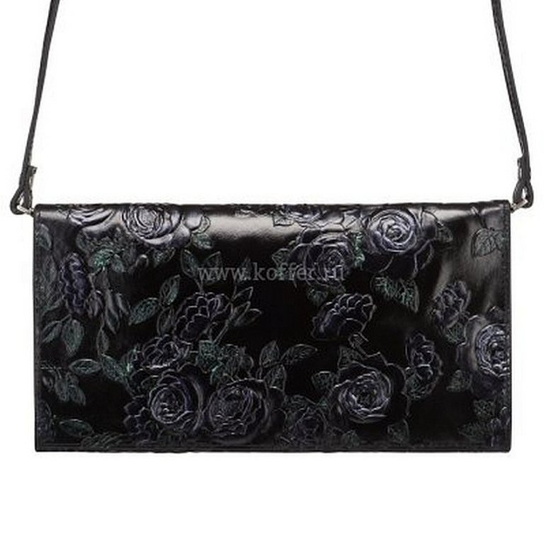 Сумка женская-клатч  Dr.Koffer, нат. кожа, черная