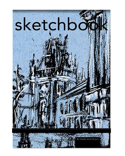 Скетчбук 140*210 мм, 80л., тв. обл. "SKETCHBOOK" черная бумага 110 гр/м2 (4 ВИДА)