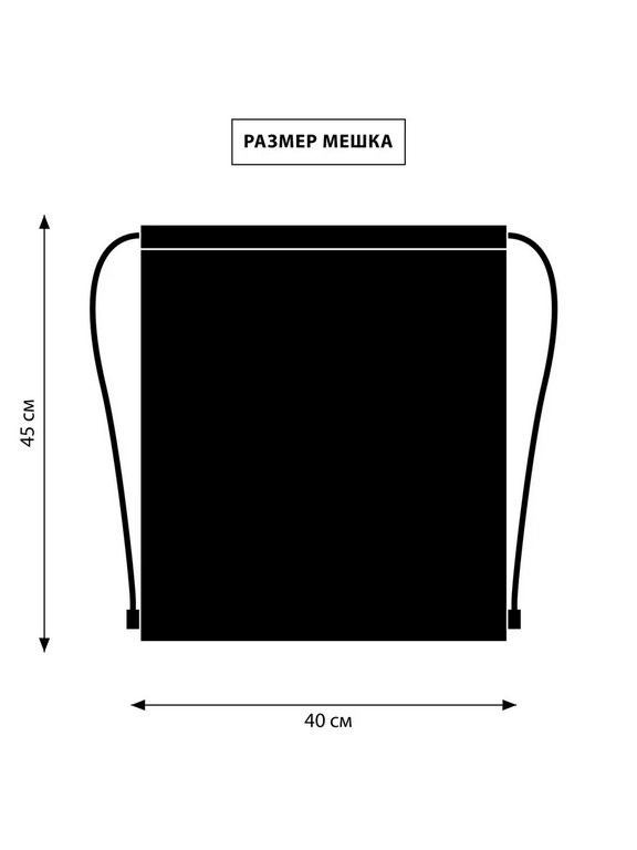 Сумка для обуви для мальчика 45*40 см SkyName "Красная машина"