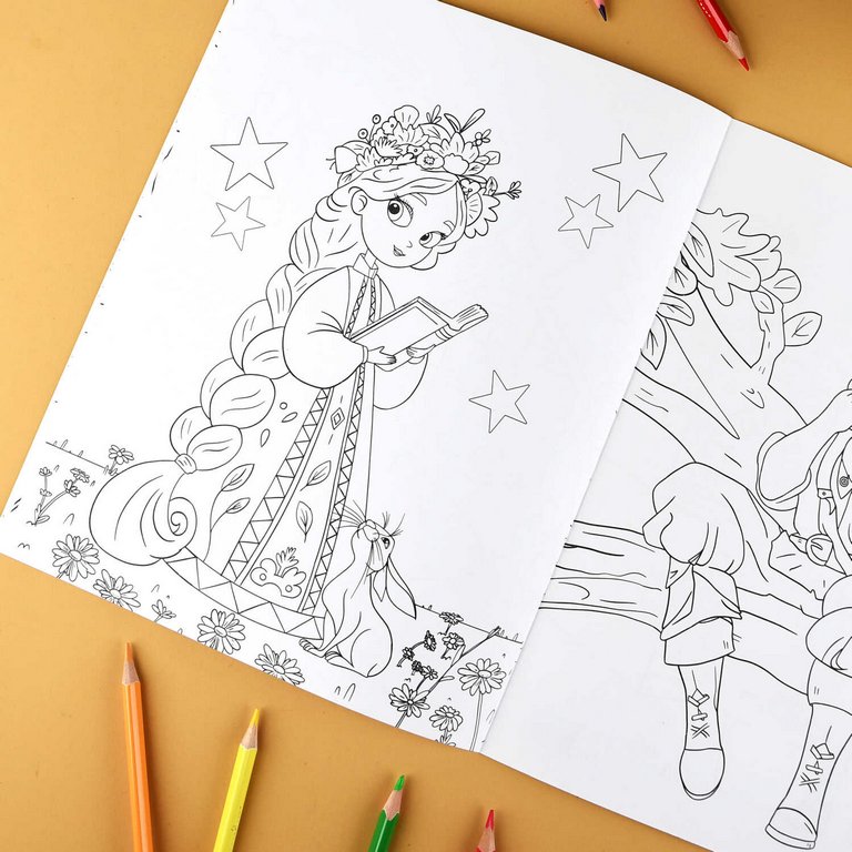 Раскраска А4 "Сказочная раскраска. Любимые герои" 8л Феникс+