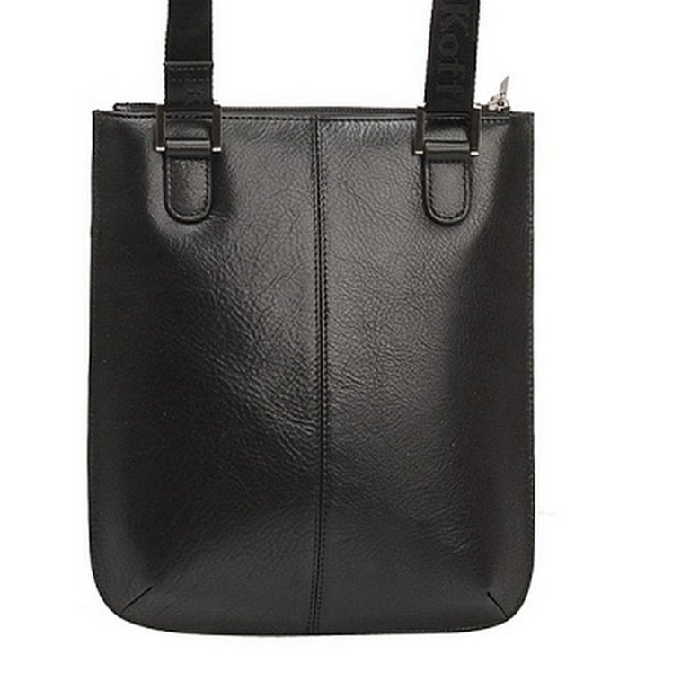 Сумка для документов Dr.Koffer 23*27*5см, нат. кожа, черный