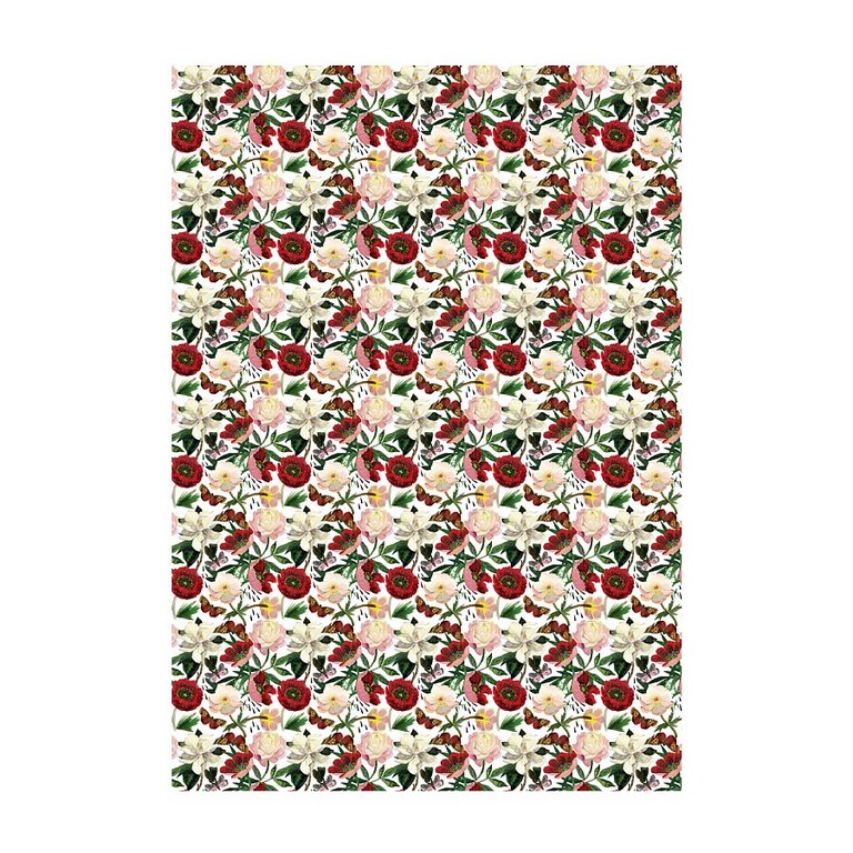 Бумага упаковочная 70*100см  в рулоне "Flora. Пионы" BrunoVisconti