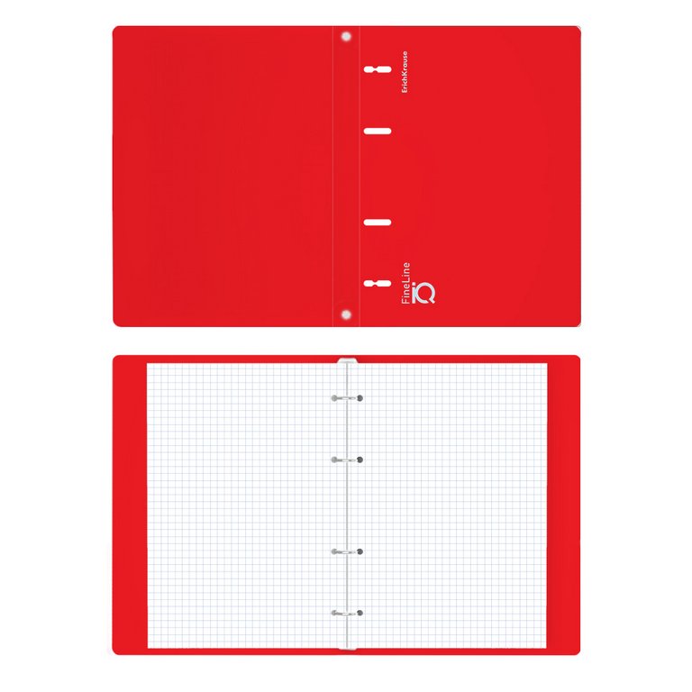 Тетрадь 100 лист кл. А5 на кольцах ErichKrause "IQ FineLine. Classic" красная
