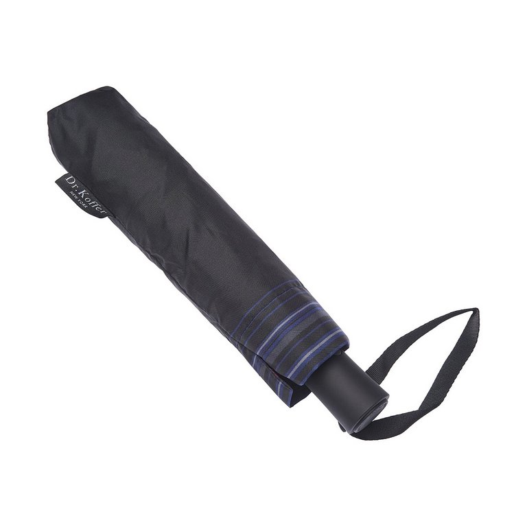 Зонт женский автомат Dr.Koffer диаметр купола 115 см,  цвет черный