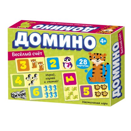 Игра настольная Домино "Веселый счет" Русский стиль