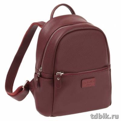 Рюкзак женский Dr.Koffer 23х26х11см, нат.кожа, бургунди