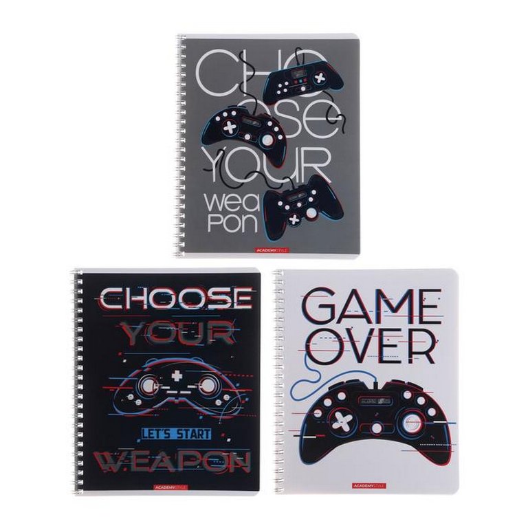 Тетрадь 48 лист кл. А5 на спирали "Геймер"