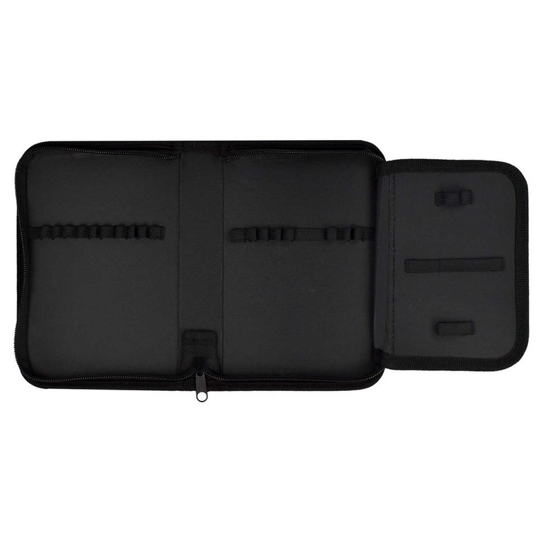 Пенал 1 отд. 1 откид. планка для девочки Феникс+ "Девушка с пандой" 13.3x20x3.5 см (ткань)