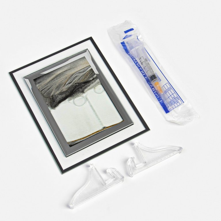 Антистресс картина  "Аспро", 13*18 см, песок чёрный