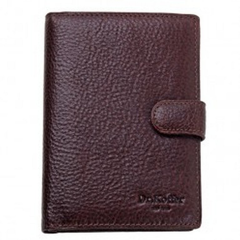 Портмоне Dr.Koffer 10*14см, нат. кожа, коричневый