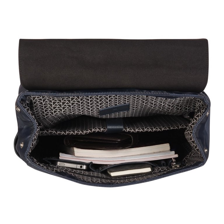 Рюкзак молодежный мужской  Dr.Koffer натуральная кожа/нейлон 33*45*14см, серый