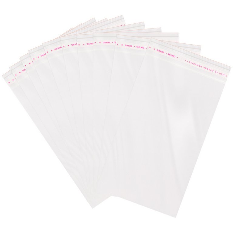 Пакет с клеевым клапаном 10*15/4 см, из БОПП-плёнки, 25 мкм