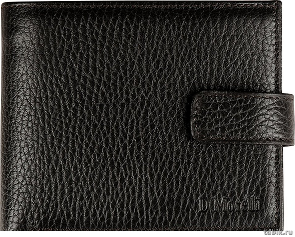 Портмоне D.Morelli мужское "Texas" с хляст., нат.кожа, цвет коричневый