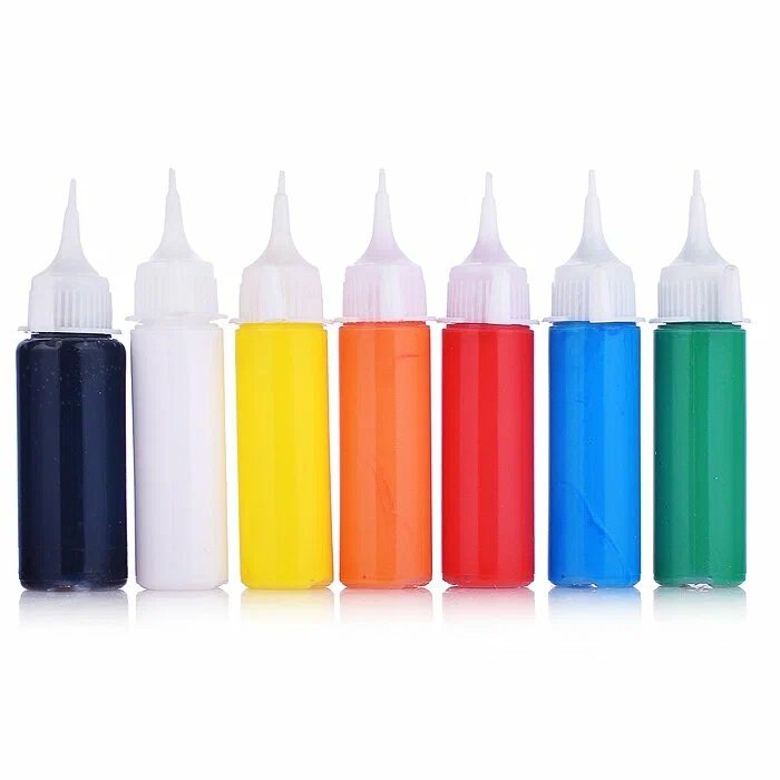 Краски по стеклу  6 цв. по 20 мл (+1 контур 27мл) deVENTE "Азбука цвета"