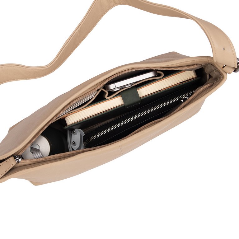 Сумка женская Dr.Koffer 32х23х12см см, нат.кожа бежевая