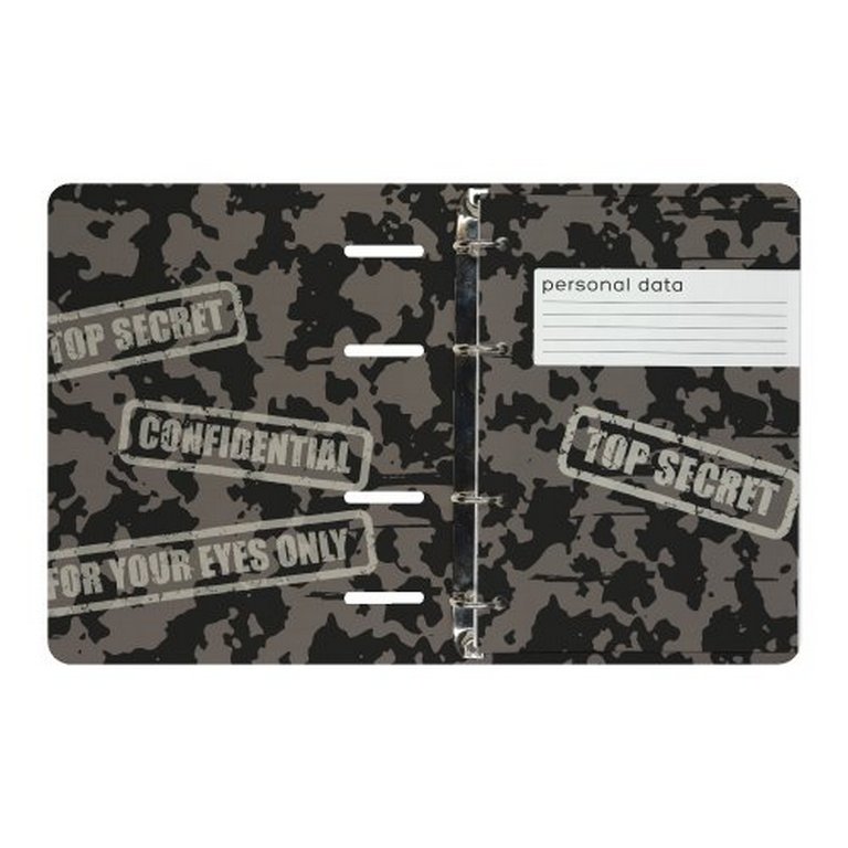 Тетрадь 80 лист лин. А5 на кольцах со сменным блоком "SECRET AGENT"