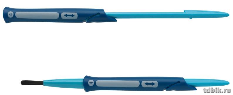 Кисть Синтетика № 4 круглая (короткая пластиковая ручка) Faber-Castell "Clic&go"